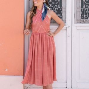 Nwt Gal Meets Glam Mia midi dress desert rose